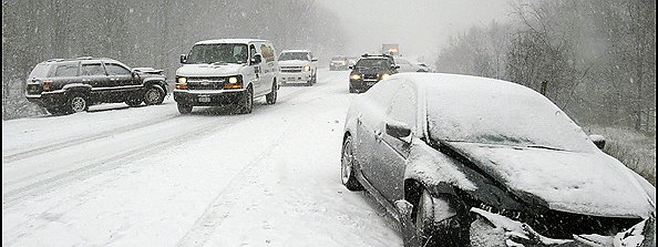 Who is responsible for car accidents in bad weather in Ontario Canada?